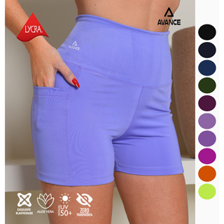 SHORT POLIAMIDA COM BOLSO ZERO TRANSPARENCIA REFER: 025 em Oferta na Shopee