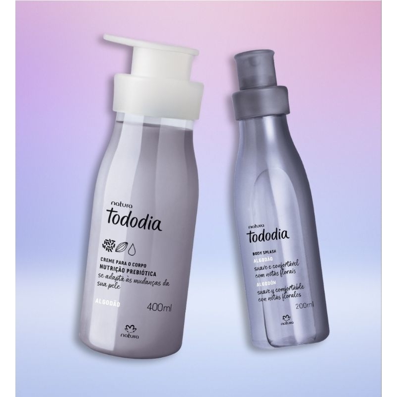 Kit Tododia Algodão com Hidratante e Body Splash (2 produtos)