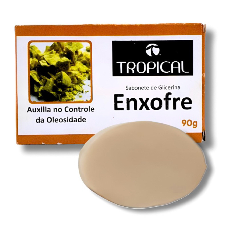 Sabonete de Enxofre 90g Tropical cosméticos antiacne - (12 e 36 unidades) em Oferta na Shopee