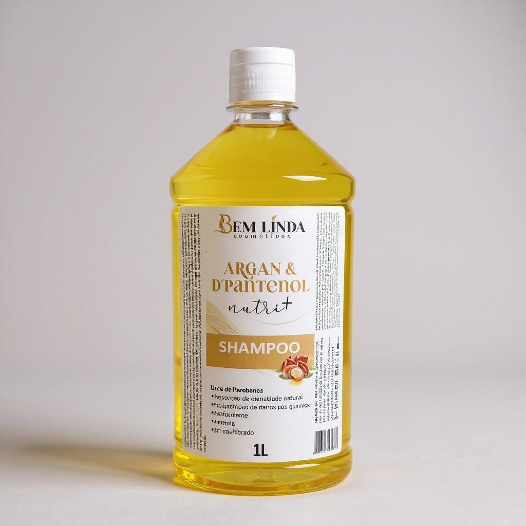 kit Argan & D’Pantenol Nutri 2x 1 LITRO - shampoo e condicionador nutrição cronograma Brilho Intenso — imagem 2 de 2