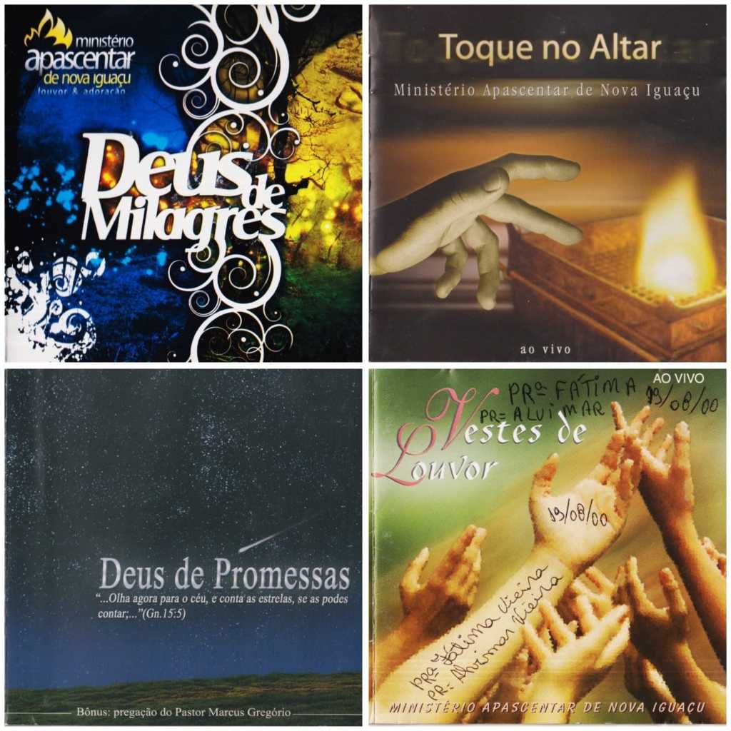 CD TOQUE NO ALTAR MINISTÉRIO APASCENTAR NOVA IGUAÇU - LOTE COM 04 CDS