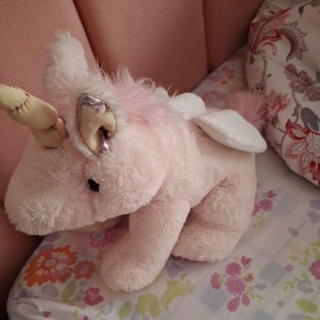 pelúcia de unicórnio com asas rosa bebê pastel fofo kawaii bichinho brechó em Oferta na Shopee