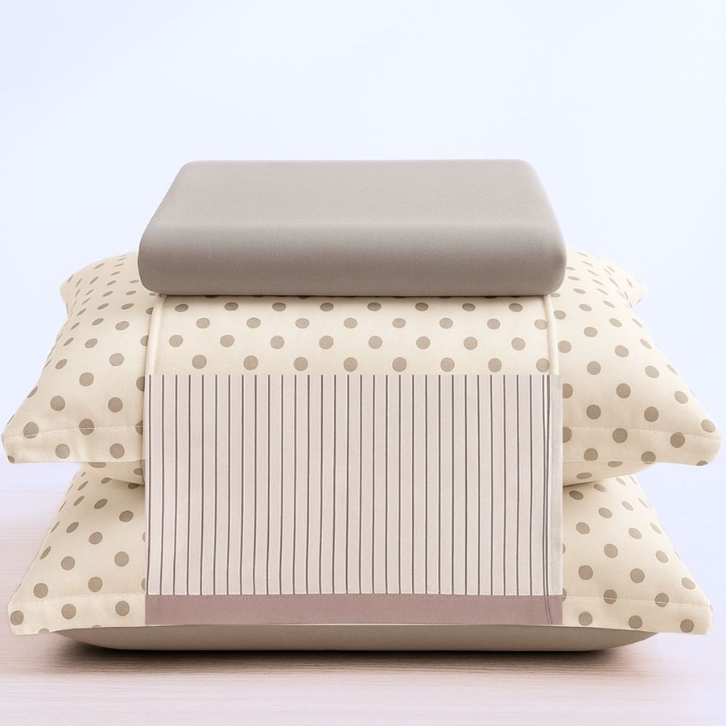 Jogo de Lençol King 4 Peças Malha Algodão Fio Penteado 30/1 BBC Têxtil Estampado  Macio Jogo de Cama