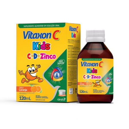 Vitamina Infantil Vitaxon Kids C+D+ZINCO Xarope 120ml - Airela