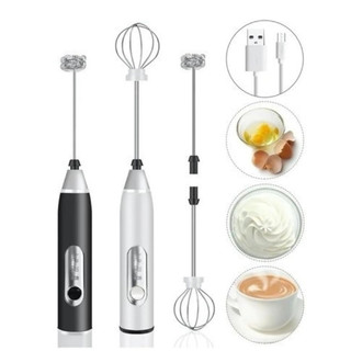 Mini Batedor Misturador Mixer Elétrico portátil Recarregável Para Bebi Leite Café Ovo 2 e…