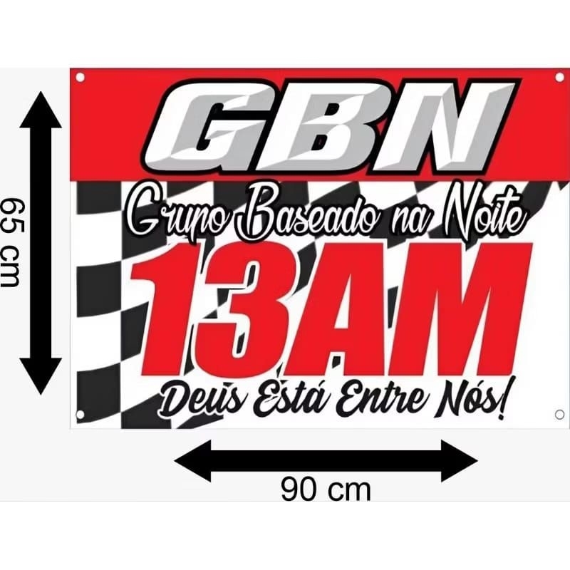 Bandeira GBN 13AM Grupo baseado na noite Deus esta entre nos - bandeira de caminhão - bandeira de caminhoneiro/flogueiro em Oferta na Shopee
