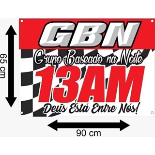 Bandeira GBN 13AM Grupo baseado na noite Deus esta entre nos - bandeira de caminhão - bandeira de caminhoneiro/flogueiro em Oferta na Shopee