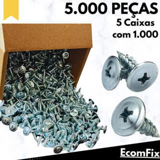 Parafuso Ponta Agulha Para Forro De Pvc 4,2x13 Zincado Branco em Oferta na Shopee