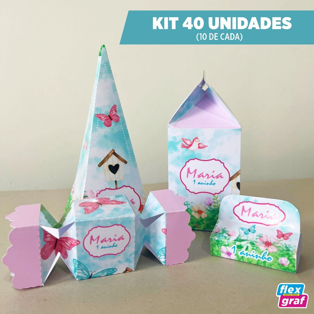 Kit Lembrancinhas CAIXINHAS Personalizadas com Nome e Idade – PEGUE E MONTE -  escolha seu tema. em Oferta na Shopee