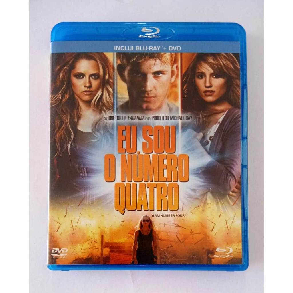 Blu-ray + DVD Eu sou o número quatro original ação msd