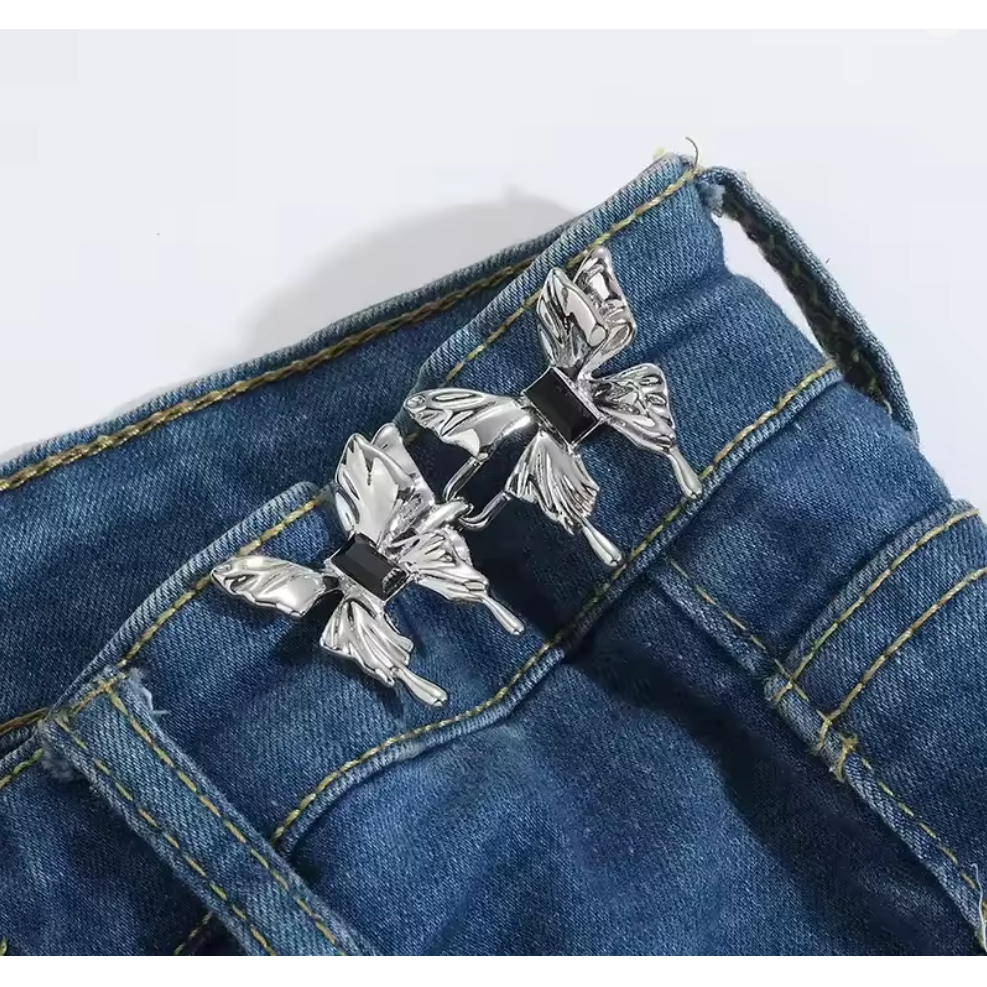 Gancho Ajuste Cintura VARIOS MODELOS Borboleta, Estrela, Jeans Calça Short Ajustador Sem Costura