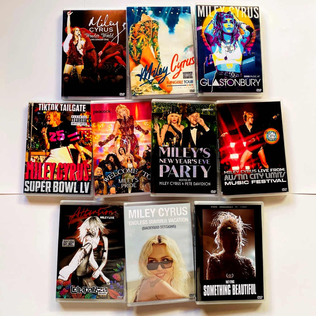 DVD Miley Cyrus Live Lollapalooza Bangerz ACL Glastonbury Super Bowl Stand By You New Year's Eve Something Beautiful
