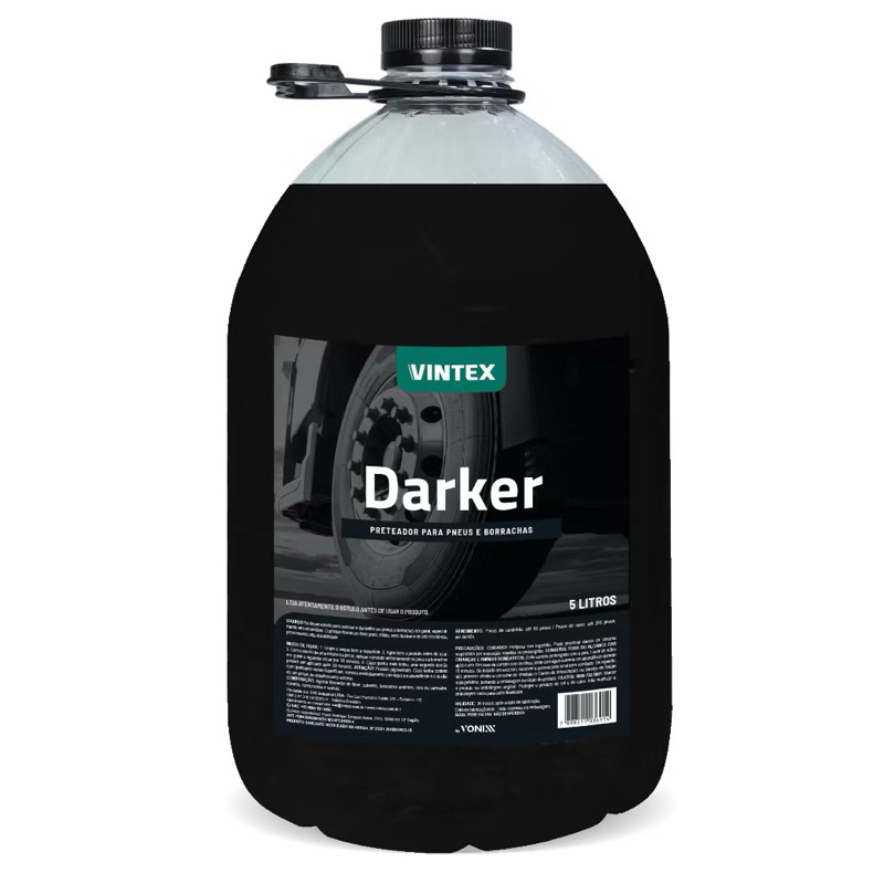 Darker Pneu Pretinho 5 Litros Vintex Vonnix Protege Conserva E Da Brilho Pneu Original