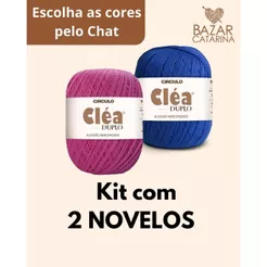 Linha Cléa Duplo kit com 2 unidades 150g 508m fio para crochê Círculo