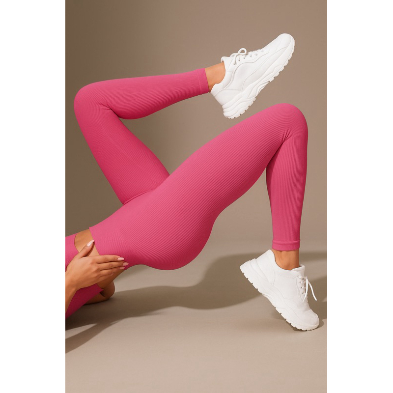 777 CANELADA Calça Legging Sem Costura Canelado Grosso, Legging Feminina Fitness Zero Transparência