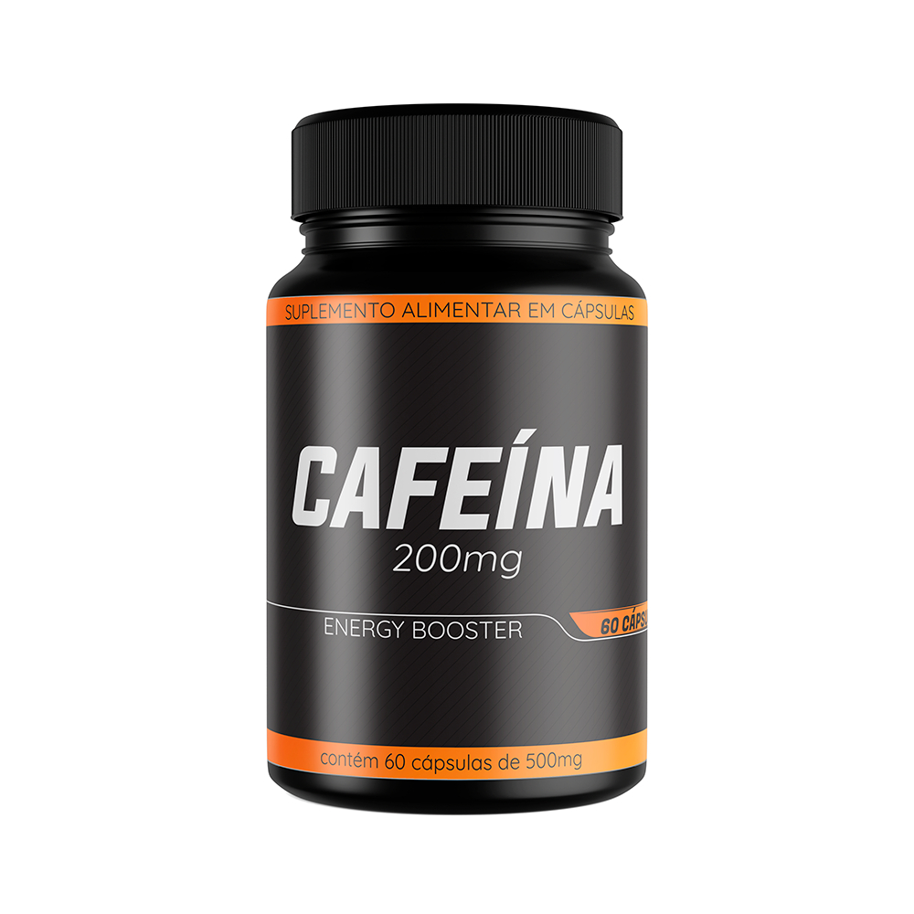 Cafeína 200mg Suplemento Alimentar em Cápsulas – 60 Cápsulas – Dna Suplementos