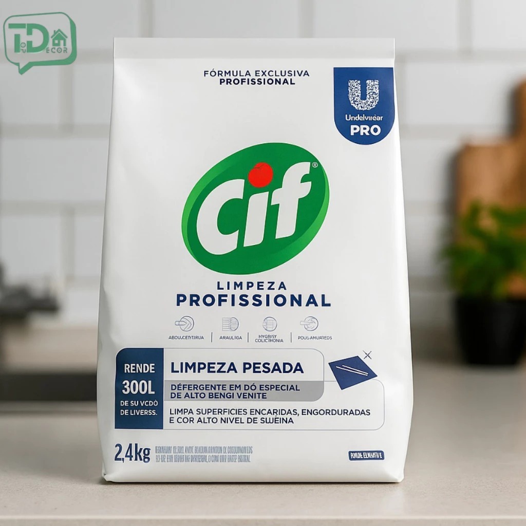 Cif Em Pó 2,4kg Limpeza Profissional Lava Roupas e Superficies