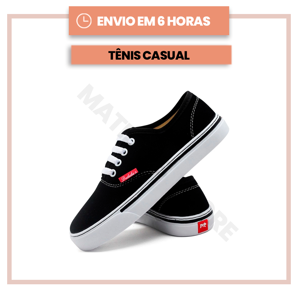 Tênis Sapatenis Feminino Escolar Casual