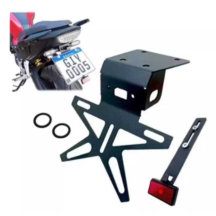 Eliminador De Rabeta Suporte de Placa Fixo Honda Cb300f Cb 300f Twister 2024 Diante