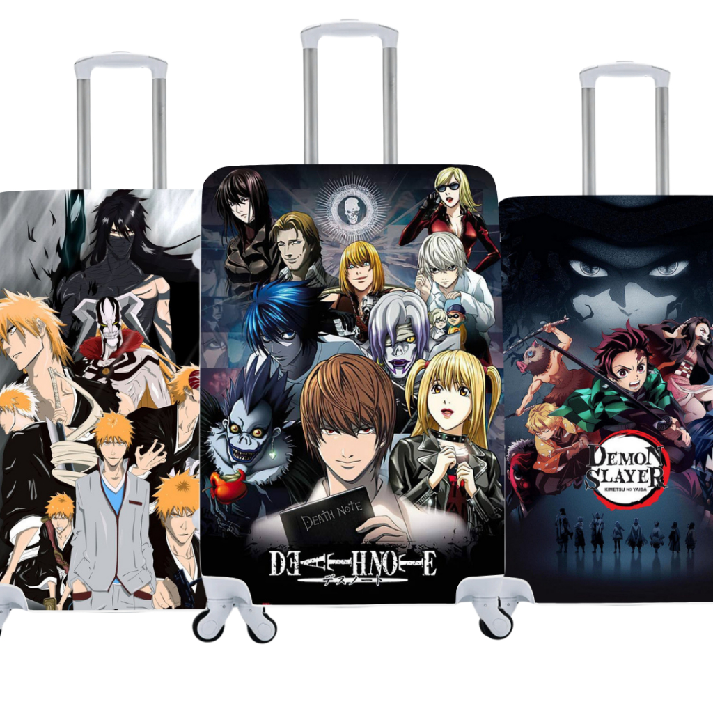 Capa de Mala Personalizada Animes Estilo e Proteção para Suas Viagens 03