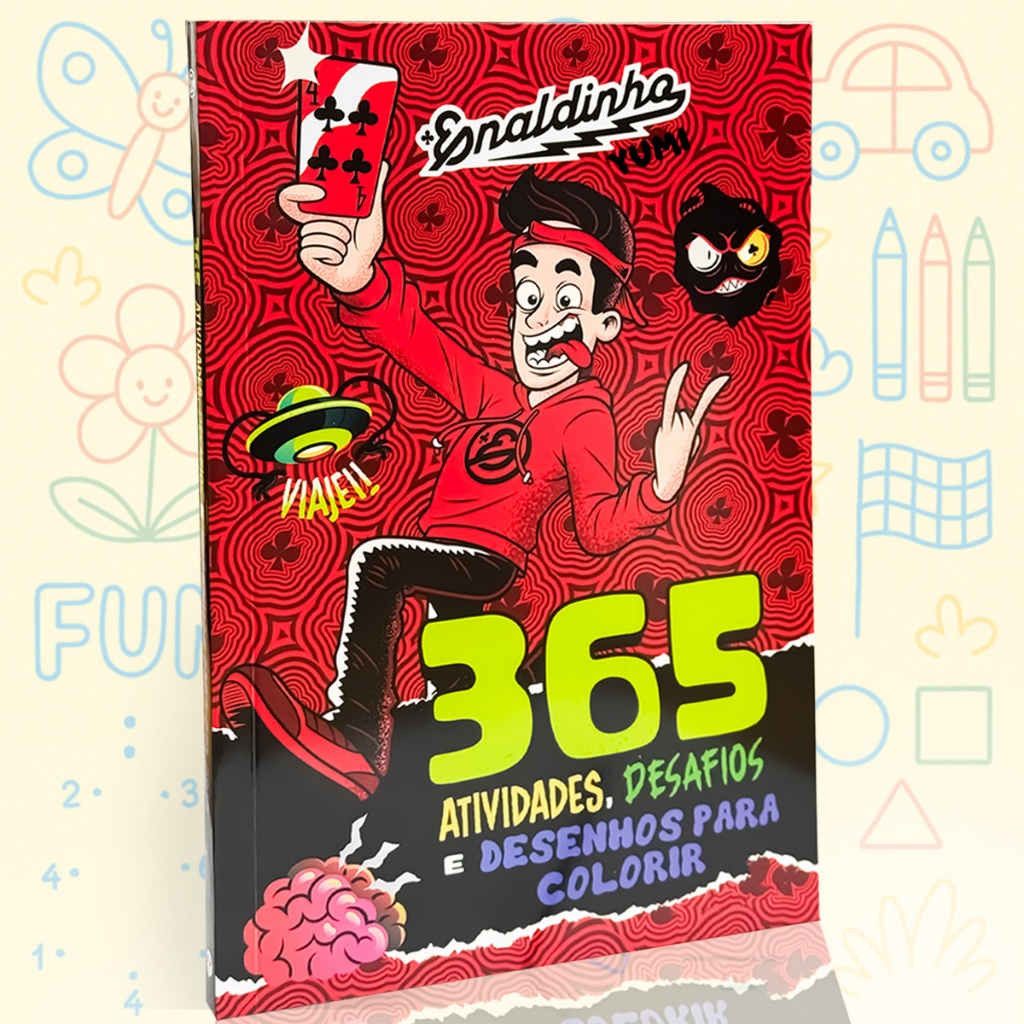 Livro Infantil Enaldinho 365 Atividades | Desenhos Para Colorir E Desafios Educativos em Oferta na Shopee