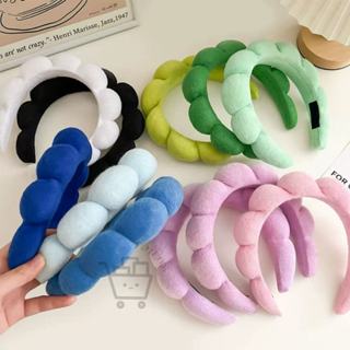 Tiara para cabelo Tiara Nuvem Faixa De Pelucia Adequado para banho, maquiagem, cuidados com a pele, várias cores. em Oferta na Shopee