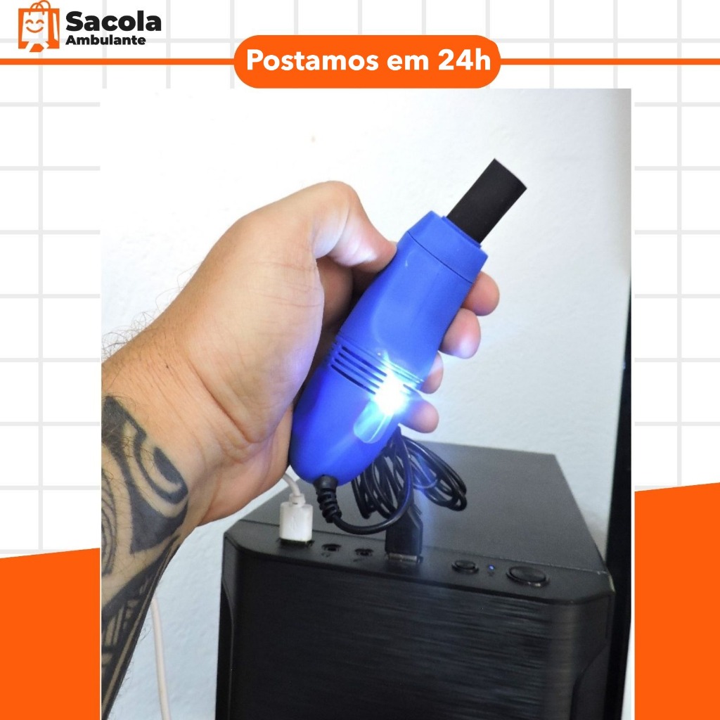 Mini Aspirador de Pó Portátil USB Para Teclado Notebook Mesa portátil limpa CPU teclado