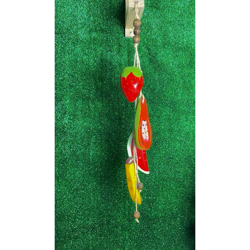 Fieira Decorativa de Pendurar (opções de frutas) - melancia, banana, maçã, caju, mamão e morango