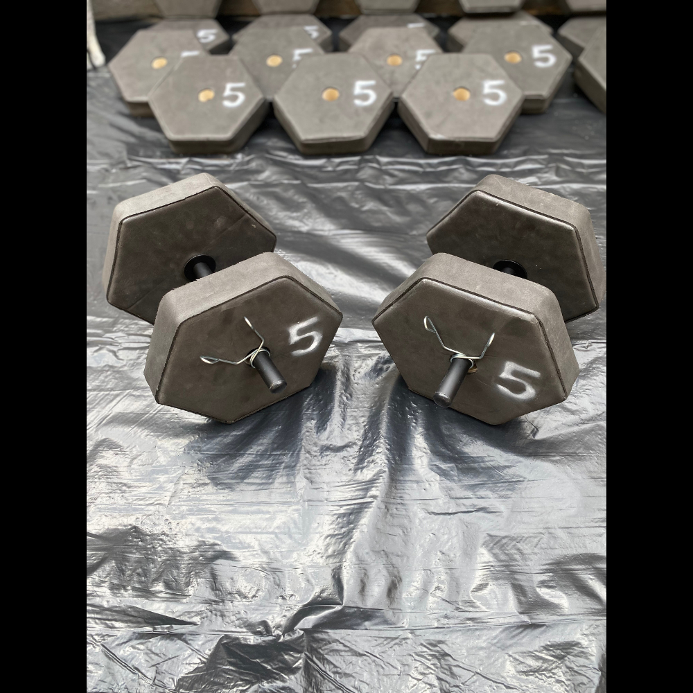 Anilhas para Musculação, Anilhas de 5kg, Pesos para Academia + PRESILHAS