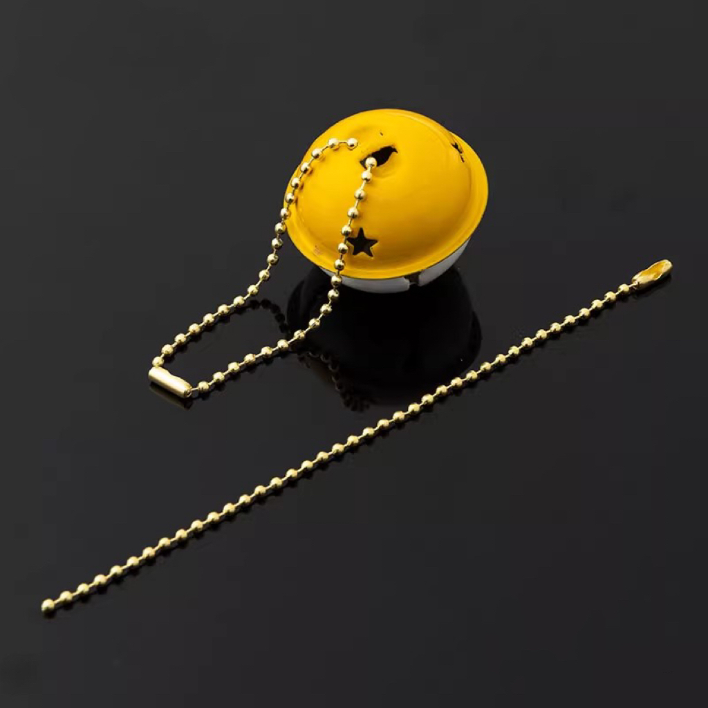 (Cores disponíveis) 15-160 peças de corrente de bola com chaveiro de etiqueta de canoa de 10 cm em Oferta na Shopee