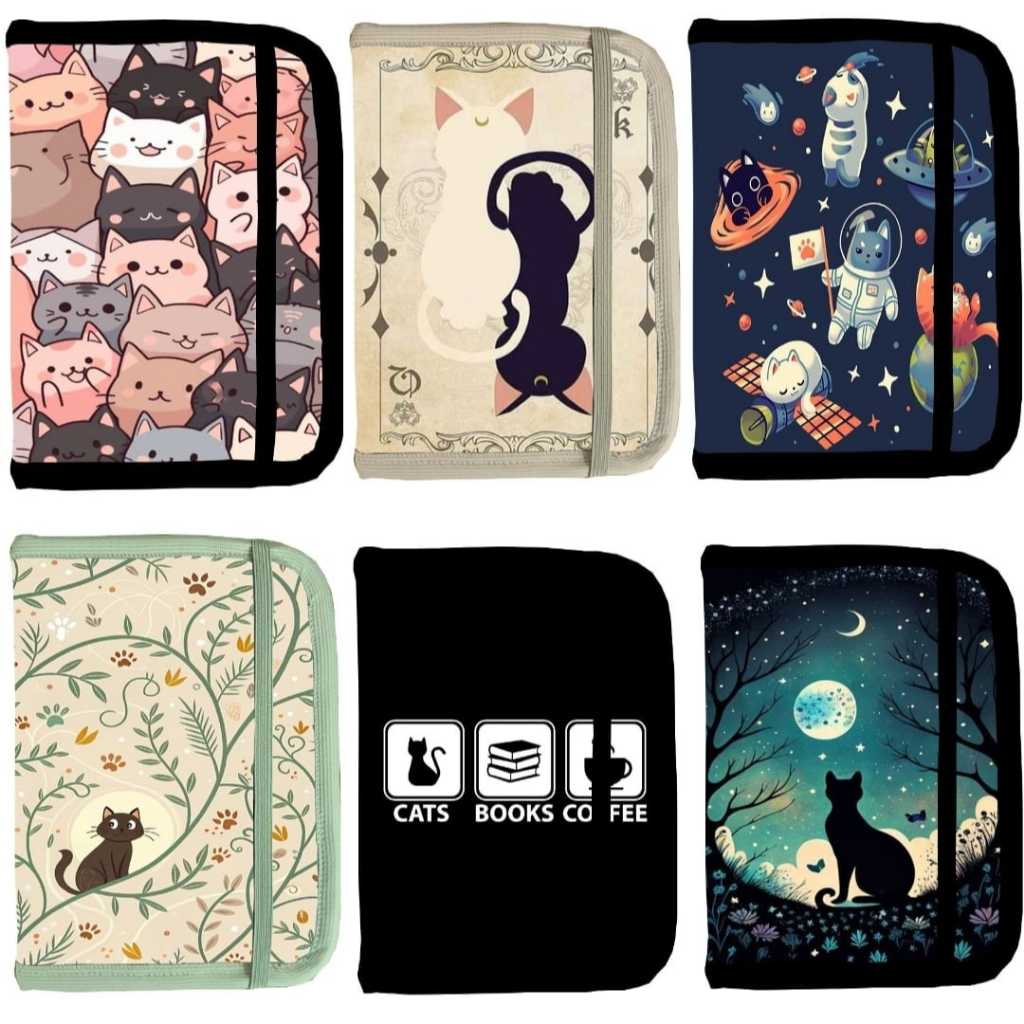 Case Capa Kindle 7 geração 10 geração 11 geração 12 geração Colorsoft gato animais Capa Livro Bolsa