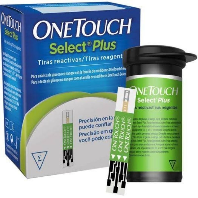 Tiras Reagentes Fitas Teste Glicemia Select Plus - Para Medidor One Touch Select Plus Flex
