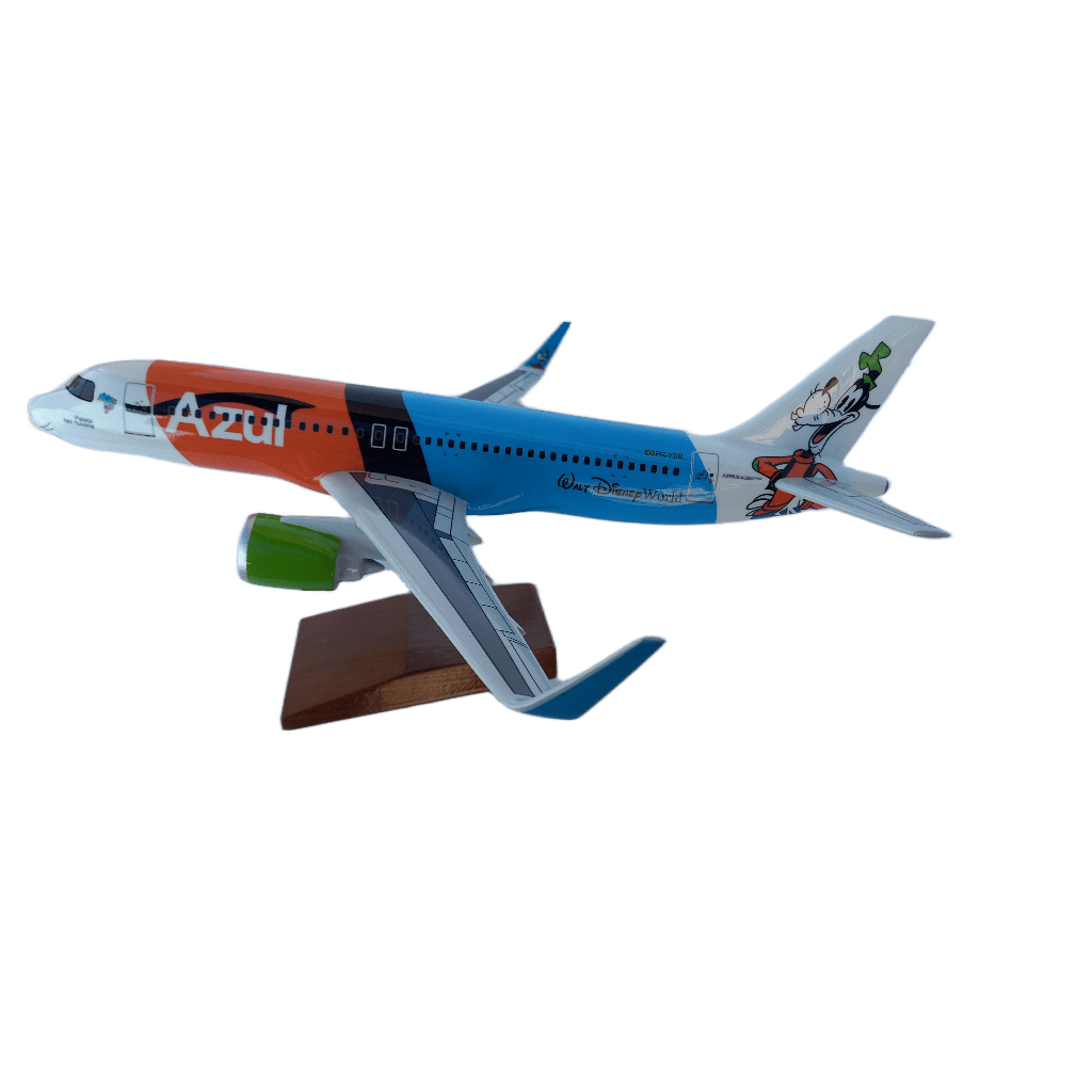 Maquete de Avião em Resina A-320 Neo Disney Pateta 34 cm