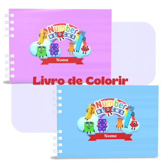 Livro de Colorir Numberblock Personalizado • 30 Páginas • Papel 120g em Oferta na Shopee