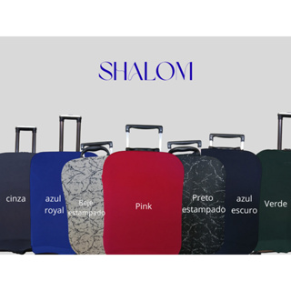 Capa de mala para viagem  tecido suplex liso e estampado capa protetora de mala para viagem  P,M,G de 8 a 23 kg em Oferta na Shopee