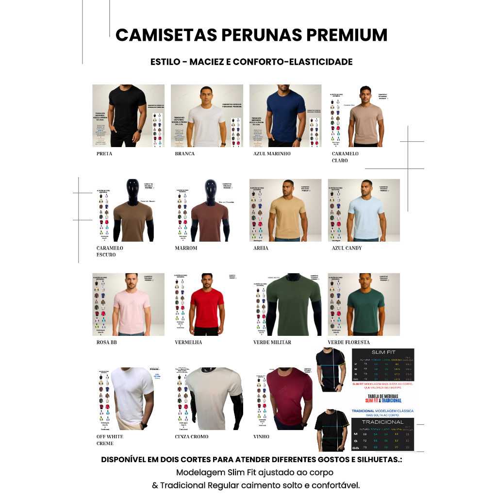 Camisetas Malha Peruana: Onde Comprar | BuscaProdutos