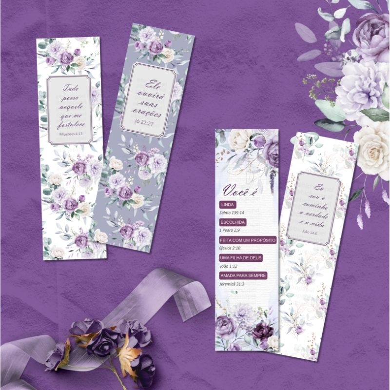 Marca Página Personalizado 5×18cm | Papel Fotográfico Plastificado | Com Tassel