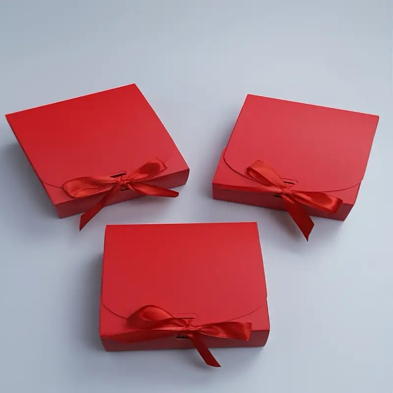 caixas Premium para presente, padrinhos de casamento vermelha Tamanho 25x20x8 Cm - 10 unidades