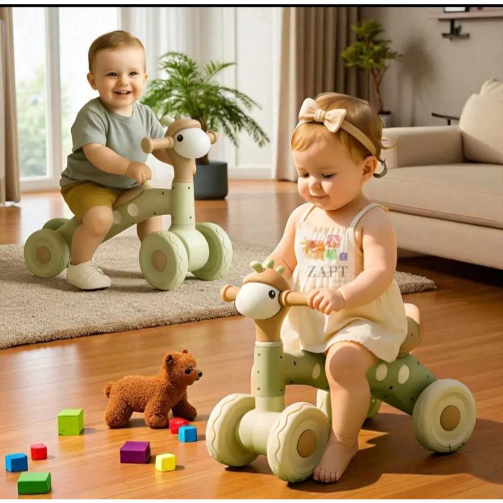 Bicicleta De Equilíbrio Andador Infantil Bike Sem Pedal Corderinho