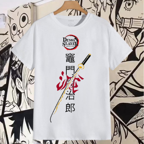 Camiseta Anime espada tajiro – camisa Espada demom slayer  – Estampa Exclusiva Unissex 100% Algodão
