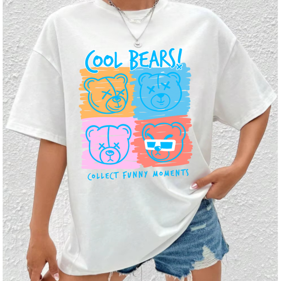 Camiseta Feminina Estampada Camisetao Oversized Streetwear Blusa Cumprida Estilosa Tendencia Trap Casual
