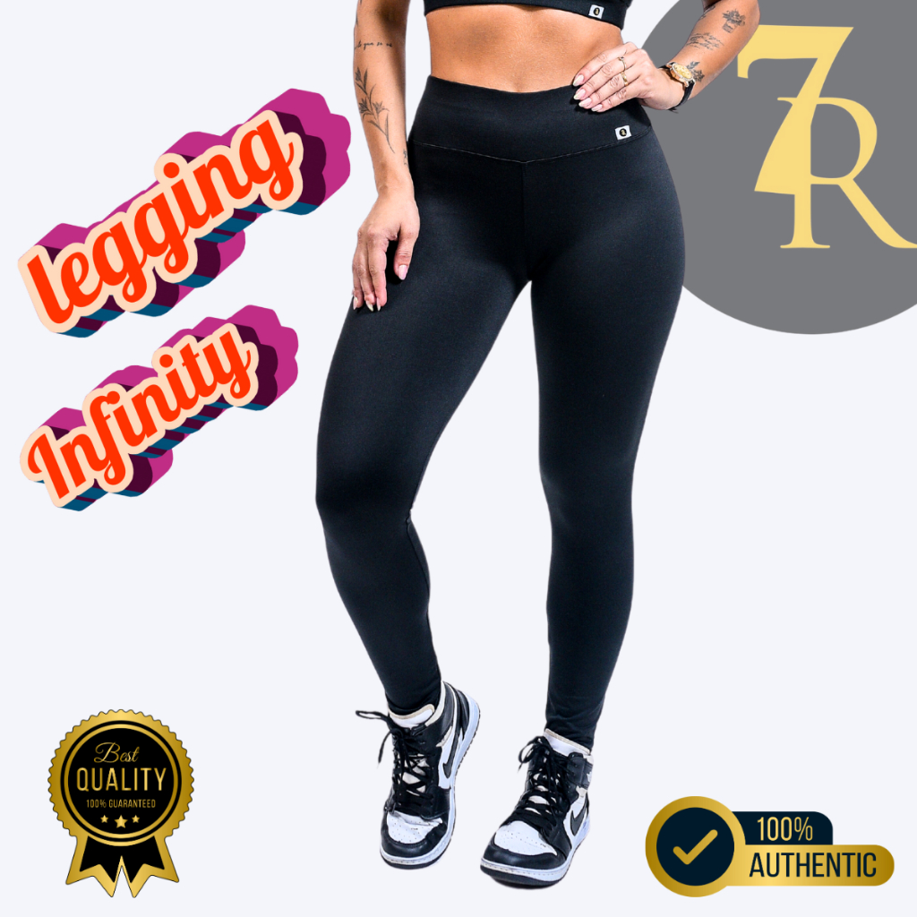 Legging Infinity 7 Regras - Academia, Dia a Dia, Casual. + Elasticidade, maior conforto e elegância. em Oferta na Shopee