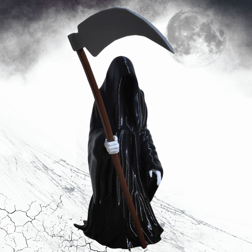 Escultura da Morte Ceifador – Decoração de Halloween - Impressão 3D em Oferta na Shopee