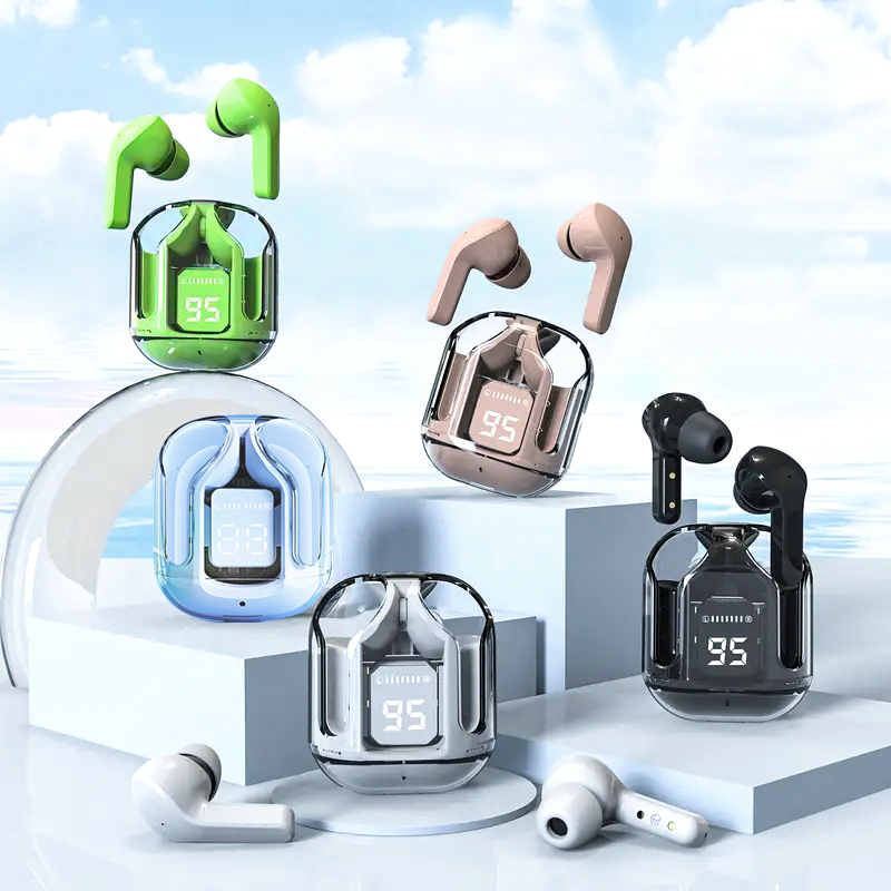 Fone De Ouvido NOVO Ruído Cancelando Earbuds Bluetooth Sem Fio HiFi Stereo Com Carregamento De Visor Digital