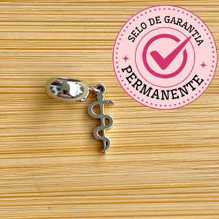 Berloque Profissão Medicina - Aço inoxidável, com garantia Permanente em Oferta na Shopee