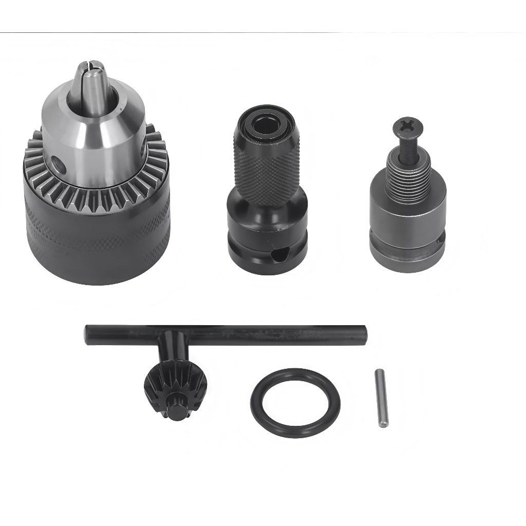 Kit6 Mandril com Chave +  Haste Soquete Adaptador Quadrado Chave De Impacto 1/2Pol Bits 1/4 Engate Rápido Parafusadeira em Oferta na Shopee