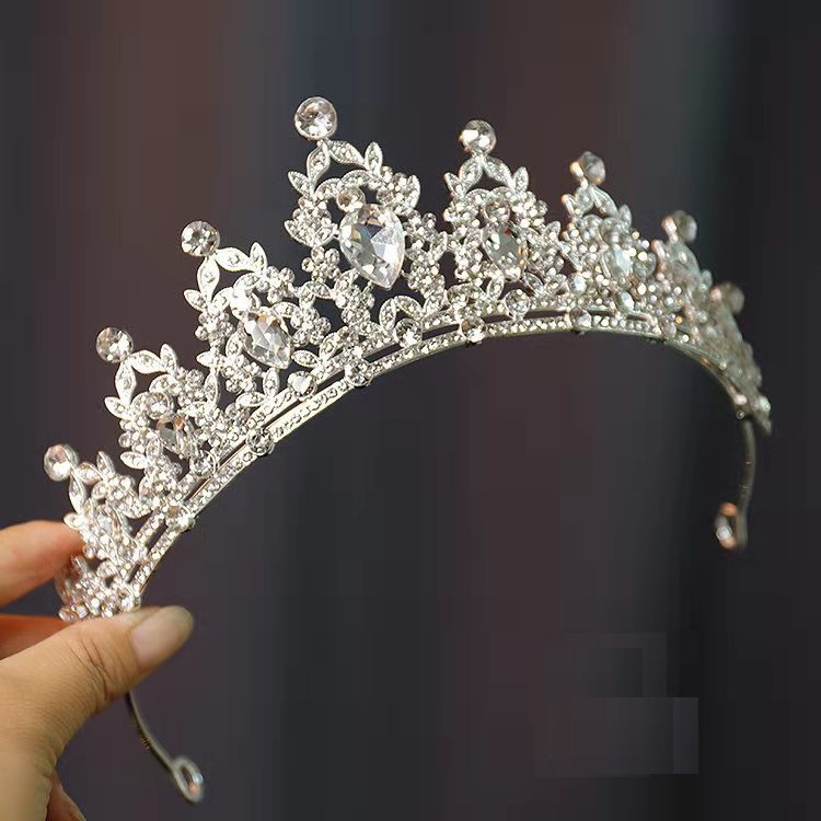 Tiara de bolo de coroa, acessórios de cabelo de cristal, faixa de cabeça para apresentação de aniversário de menina, pre em Oferta na Shopee