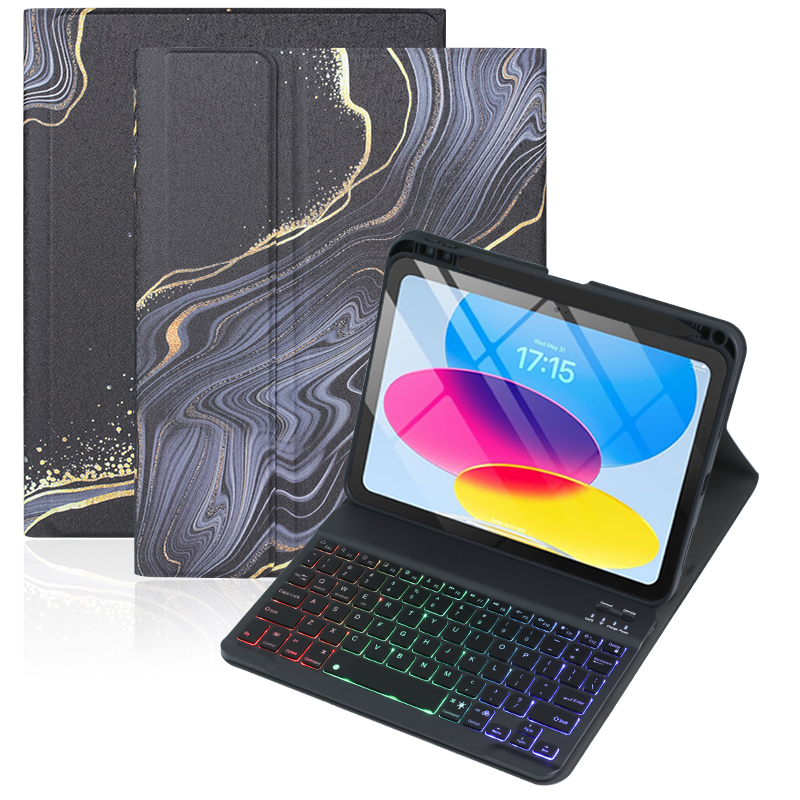 Capa Com Abnt2 Teclado Iluminado Para Xiaomi Redmi SE 11" / Redmi Pad 2/ Ipad 11ª（A16）/10ª（10.9"）/9ª/8ª/Air11/Air6/Air5