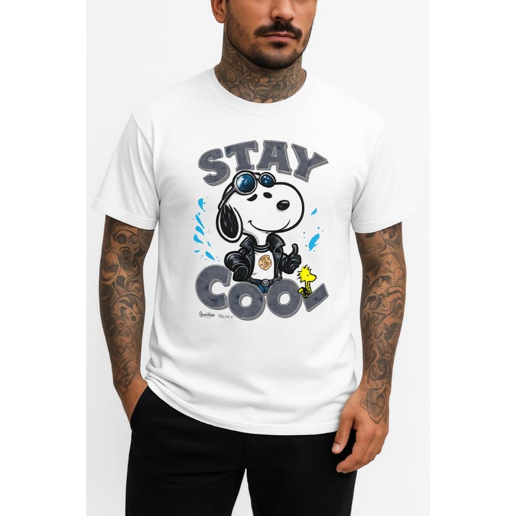 Camiseta Masculina Stay Coll Snoopy  Premium Algodão 100% | Estampa Exclusiva Streetwear