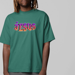 camiseta oversized camiseta unissex camiseta JESUS camiseta feminina camiseta 100% algodão